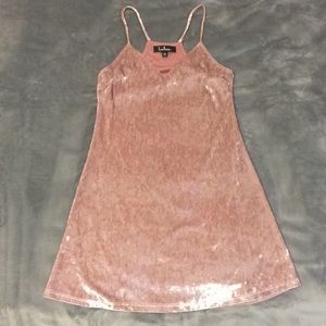Pink Velvet Dress